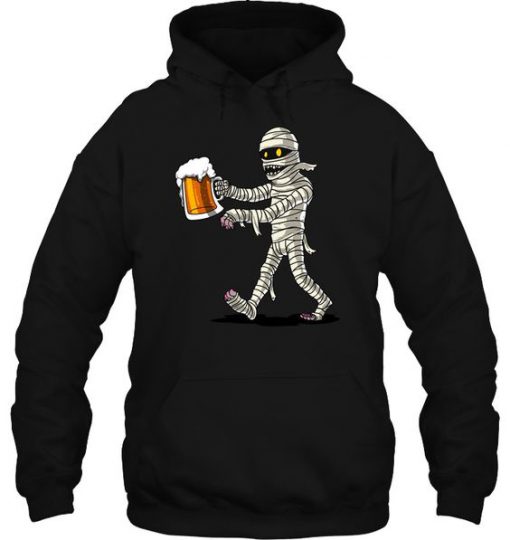 Zombie Beer Drinking Hoodie-SL