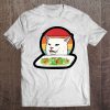 Angry Women Yelling At Confused Cat At Dinner Table Meme Vintage White Version T-SHIRT NT
