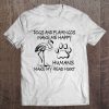 Dogs And Flamingos Make Me Happy T-SHIRT NT