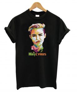 Geometric Celebrity Miley Cyrus T shirt NT