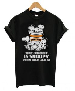 Happy Pills Sometimes the Best Medicine is Snoopy T shirt NT