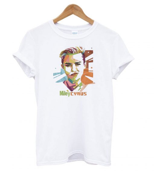 Miley Cyrus Graphic White T shirt NT