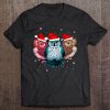 Owl Santa Hat Christmas T-SHIRT NR