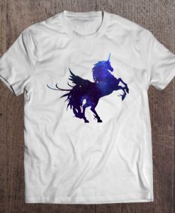 Pegasus Unicorn Watercolor Space T-SHIRT NT