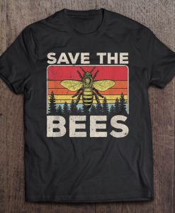 Save The Bees Retro Style T-SHIRT NT