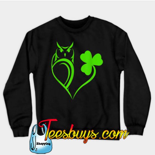 Shamrock Owl Irish St Patrick S Day SWEATSHIRT NT