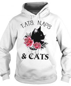 Tats naps and cats flower Hoodie NT