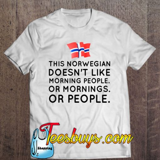 This Norwegian Doesn’t Like Morning People T-SHIRT NT