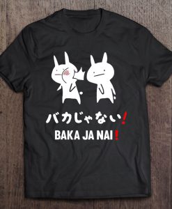 Baka Ja Nai Funny Anime Rabbit Slap T-SHIRT NT