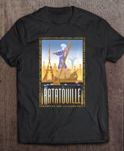 Disney Pixar Ratatouille Remy And Emile Cooking Poster T-SHIRT NT