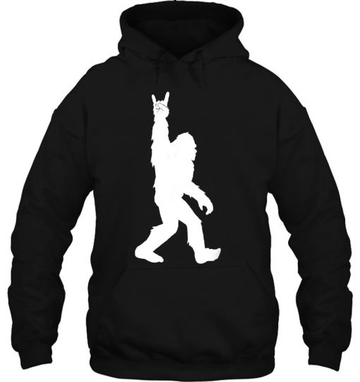 Funny Bigfoot Rock And Roll HOODIE NT