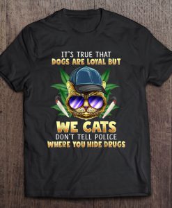 Funny Cat Kitty Weed Marijuana Cannabis T-SHIRT NT