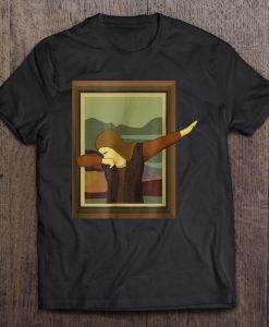 Funny Mona Lisa Dabbing Art T-SHIRT NT