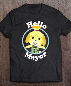 Hello Mayor Portrait Animal Crossing Isabelle T-SHIRT NT