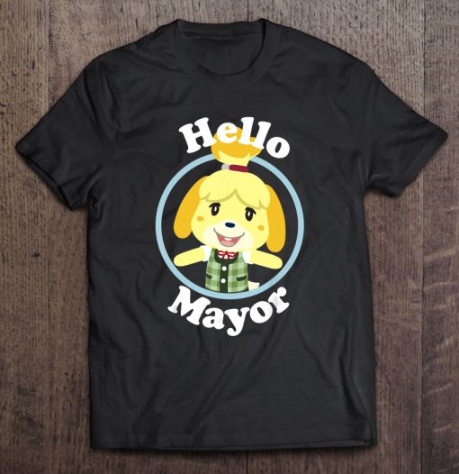 Hello Mayor Portrait Animal Crossing Isabelle T-SHIRT NT