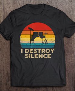 I Destroy Silence VINTAGE T-SHIRT NT