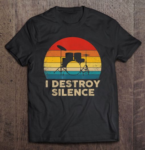 I Destroy Silence VINTAGE T-SHIRT NT
