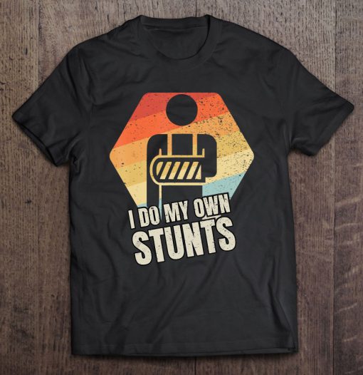 I Do My Own Stunts VINTAGE T-SHIRT NT