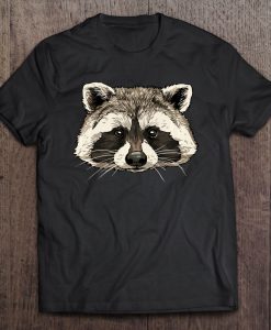 Raccoon Head Cute Raccoon Lover T-SHIRT NT