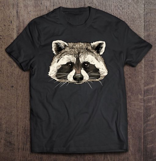 Raccoon Head Cute Raccoon Lover T-SHIRT NT