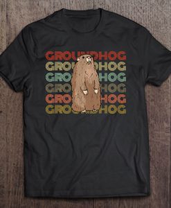 Retro Vintage Groundhog T-SHIRT NT