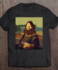 Sasquatch Mona Lisa Portrait T-SHIRT NT