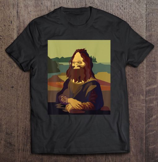 Sasquatch Mona Lisa Portrait T-SHIRT NT