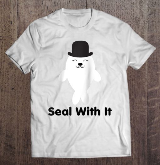 Seal With It White Sea Lion Lover T-SHIRT NT