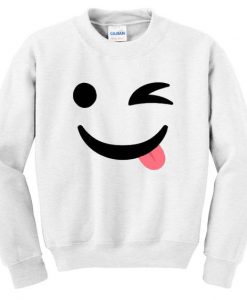 Silly Wink Emoji Sweatshirt NT