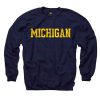 University of Michigan Navy Basic Crewneck Sweatshirt NT