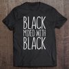 Womens Black Mixed With Black T-SHIRT NT
