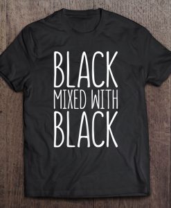 Womens Black Mixed With Black T-SHIRT NT