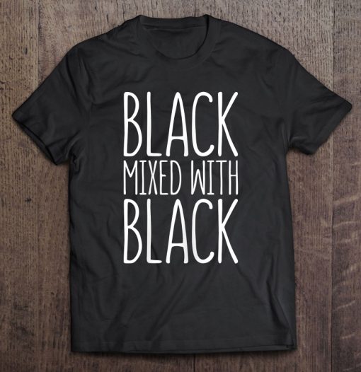 Womens Black Mixed With Black T-SHIRT NT