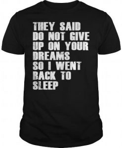 back to sleep T-SHIRT NT