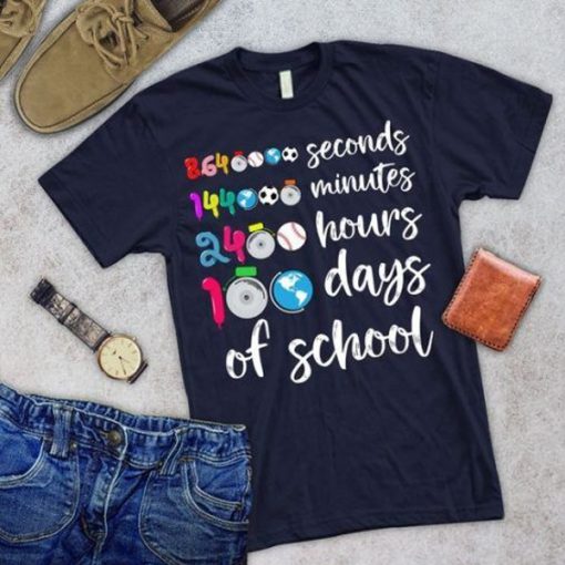 100 days of School t shirt RJ22