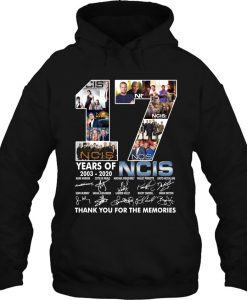 17 Years Of NCIS 2003-2020 Thank You For The Memories HOODIE NT