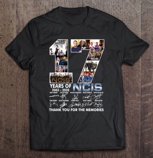 17 Years Of NCIS 2003-2020 Thank You For The Memories T-SHIRT NT