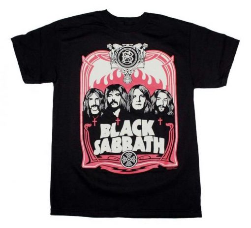 BLACK SABBATH Red Flames t shirt RJ22