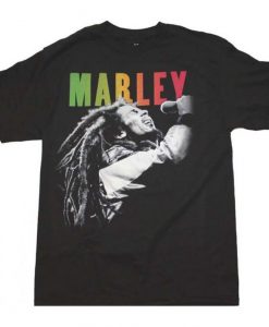 BOB MARLEY Singing t shirt RJ22