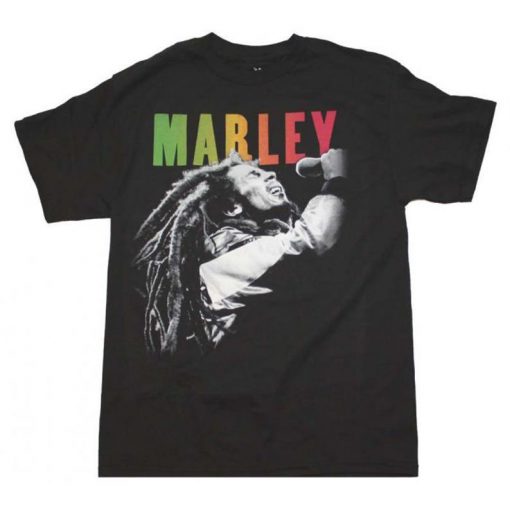 BOB MARLEY Singing t shirt RJ22