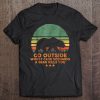 Go Outside Worst Case Scenario A Bear Kills Bear Silhouette Vintage Version T-SHIRT NT