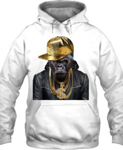 Grumpy Gorilla As Hip Hop Rapper HOODIE NT