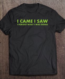 I Came I Saw I Forgot What I Was Doing T-SHIRT NT