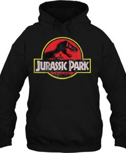 Jurassic Park Logo Grunge Version HOODIE NT