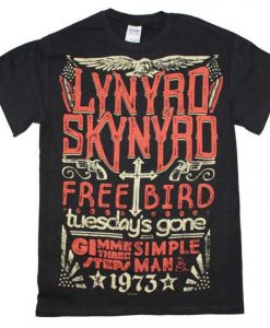 LYNYRD SKYNYRD 1973 Hits t shirt RJ22