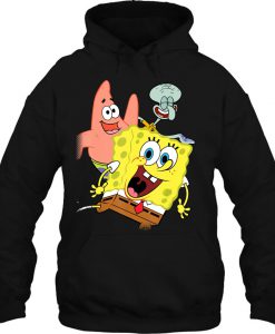 Spongebob Squarepants Patrick Squidward HOODIE NT