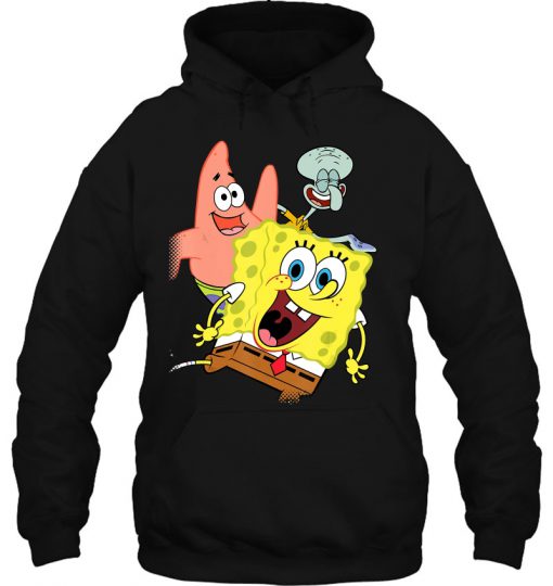 Spongebob Squarepants Patrick Squidward HOODIE NT