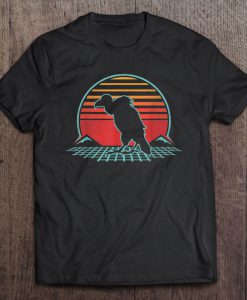 Vulture Bird Lover Sunset Vintage Version T-SHIRT