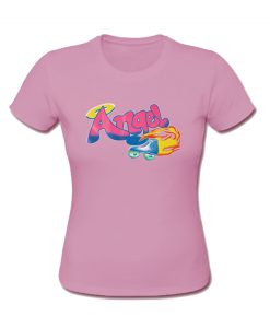 Angel Letter Print Pink t shirt RJ22