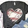 Baseball Heart t shirt RJ22